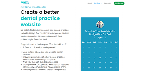 The Dental Engine Landing Page (web thumbnail)